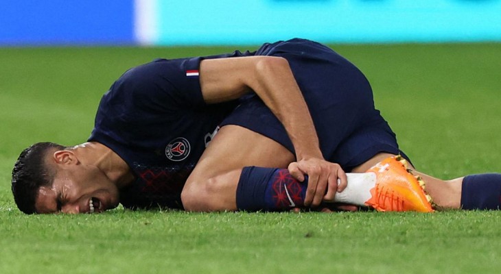 হাকিমির চোটে দুশ্চিন্তায় পিএসজি ও মরক্কো